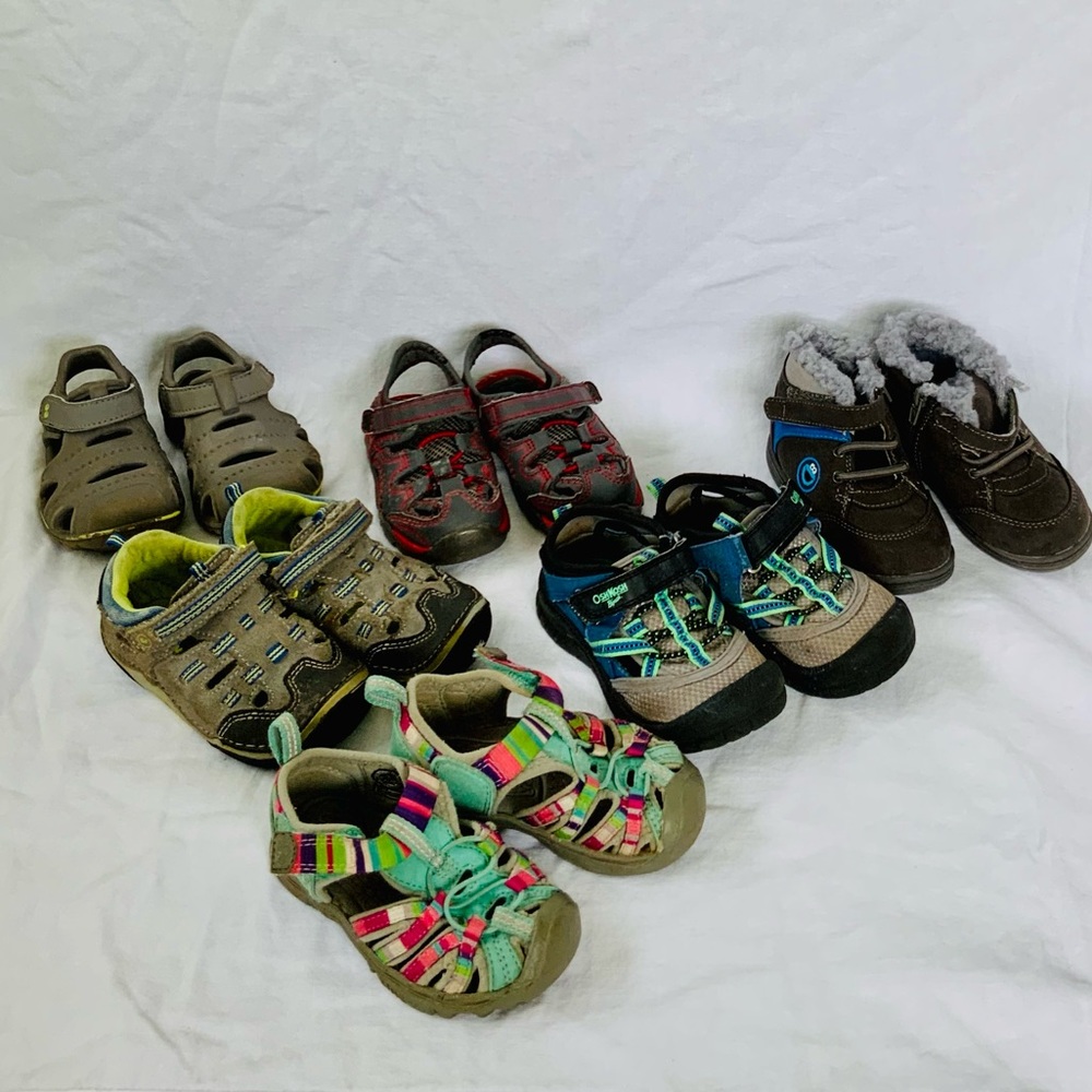 Bundle of 6 size 5 toddler shoes